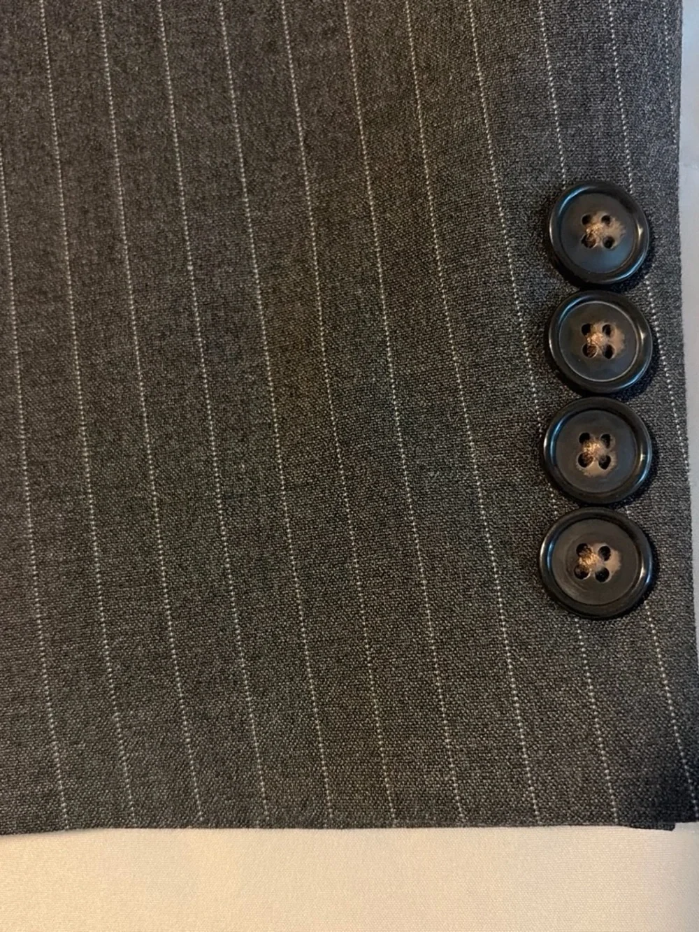 Stafford Black Pinstripe Sport Coat